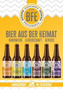 Bierfabrik Erzgebirge BFE Biere Poster
