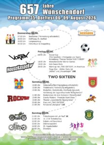 Bierfabrik Erzgebirge Flyer A5 Dorffest 2026 Rueckseite
