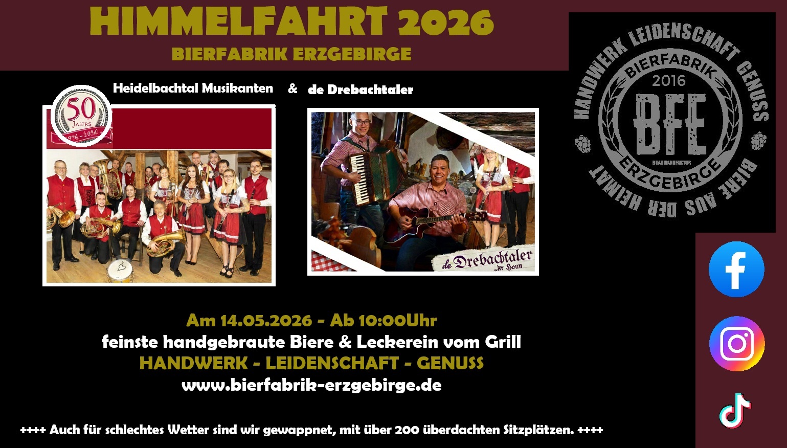 Bierfabrik Erzgebirge 2026 05 14 Himmelfahrt 2026 1