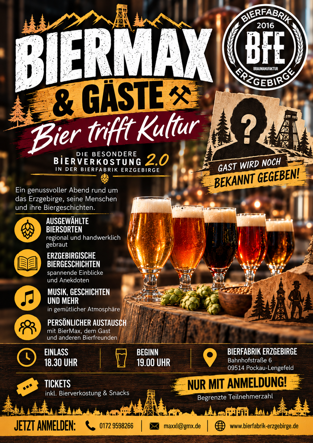 Bierfabrik Erzgebirge BierMax Bier trifft Kultur im Erzgebirge